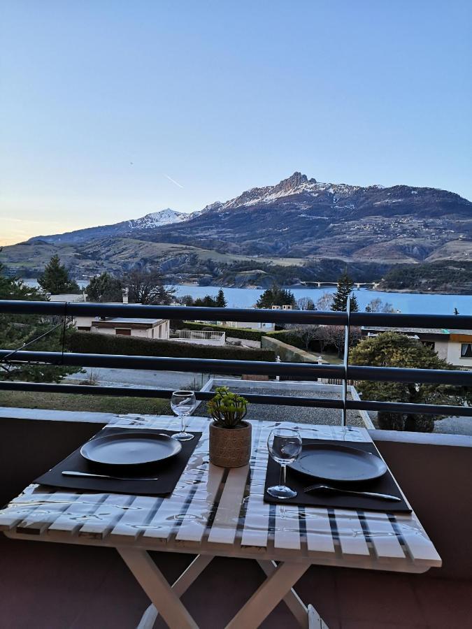 Studio Vue Sur Lac Et Montagne Savines Luaran gambar