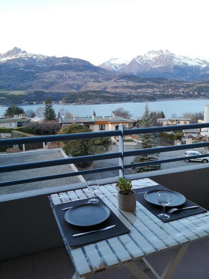 Studio Vue Sur Lac Et Montagne Savines Luaran gambar