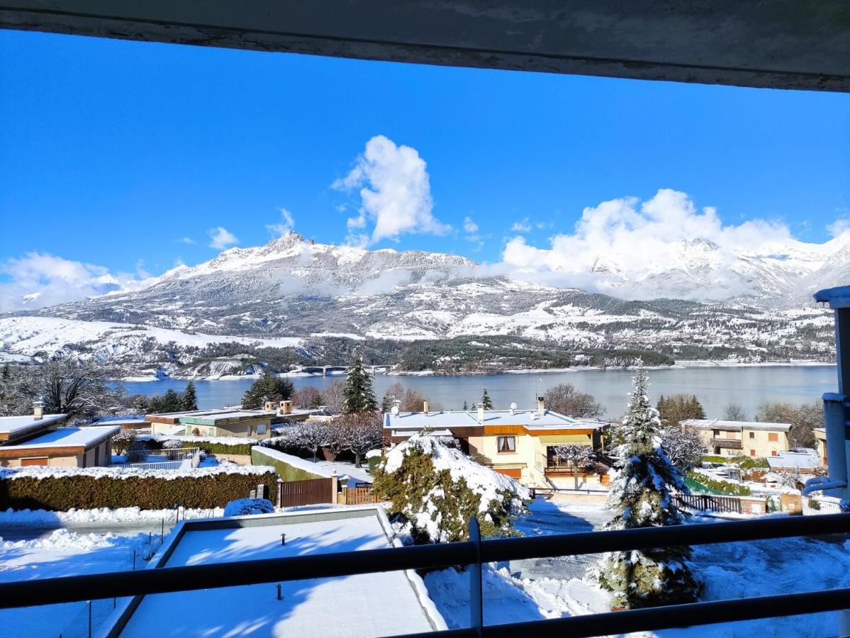 Studio Vue Sur Lac Et Montagne Savines Luaran gambar