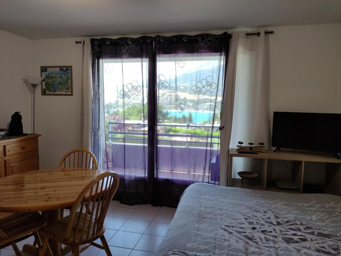 Studio Vue Sur Lac Et Montagne Savines Luaran gambar