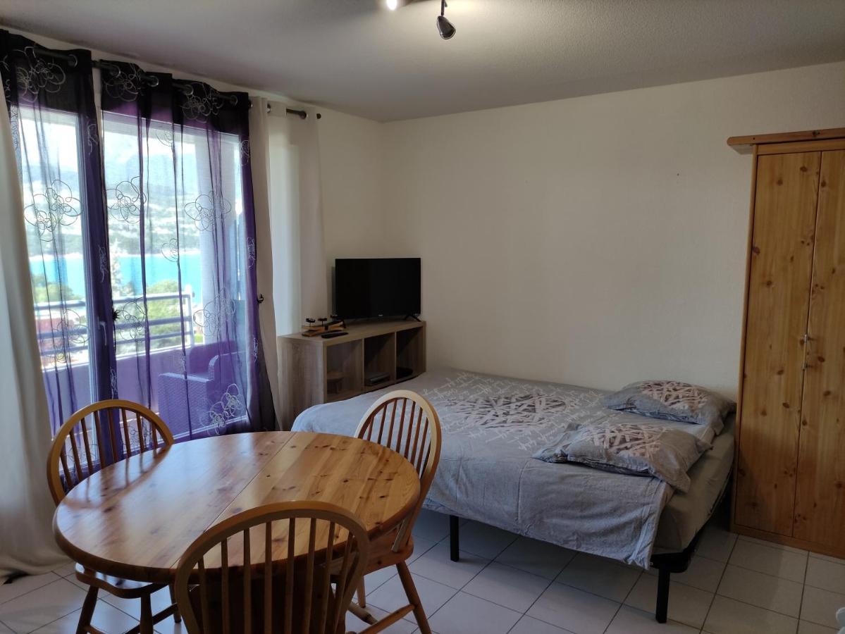 Studio Vue Sur Lac Et Montagne Savines Luaran gambar